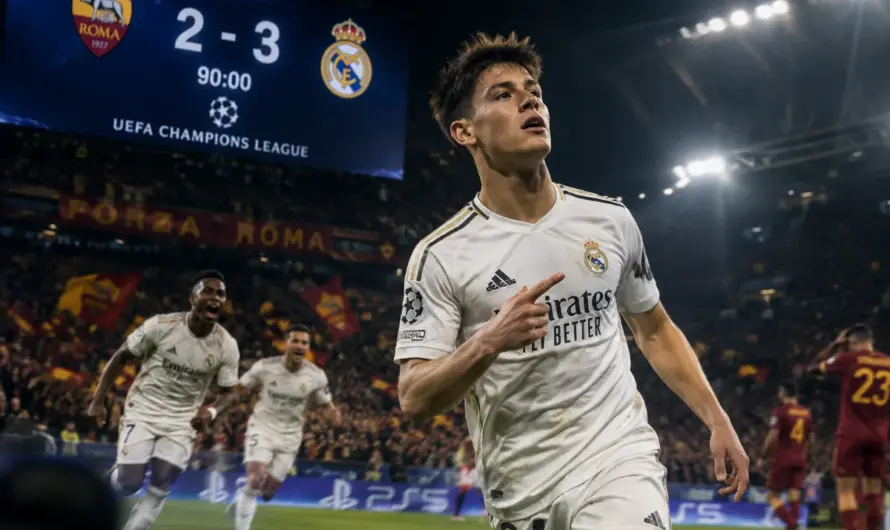 Arda Güler Roma’yı Salladı: Madrid’in İnanılmaz Geri Dönüşü
